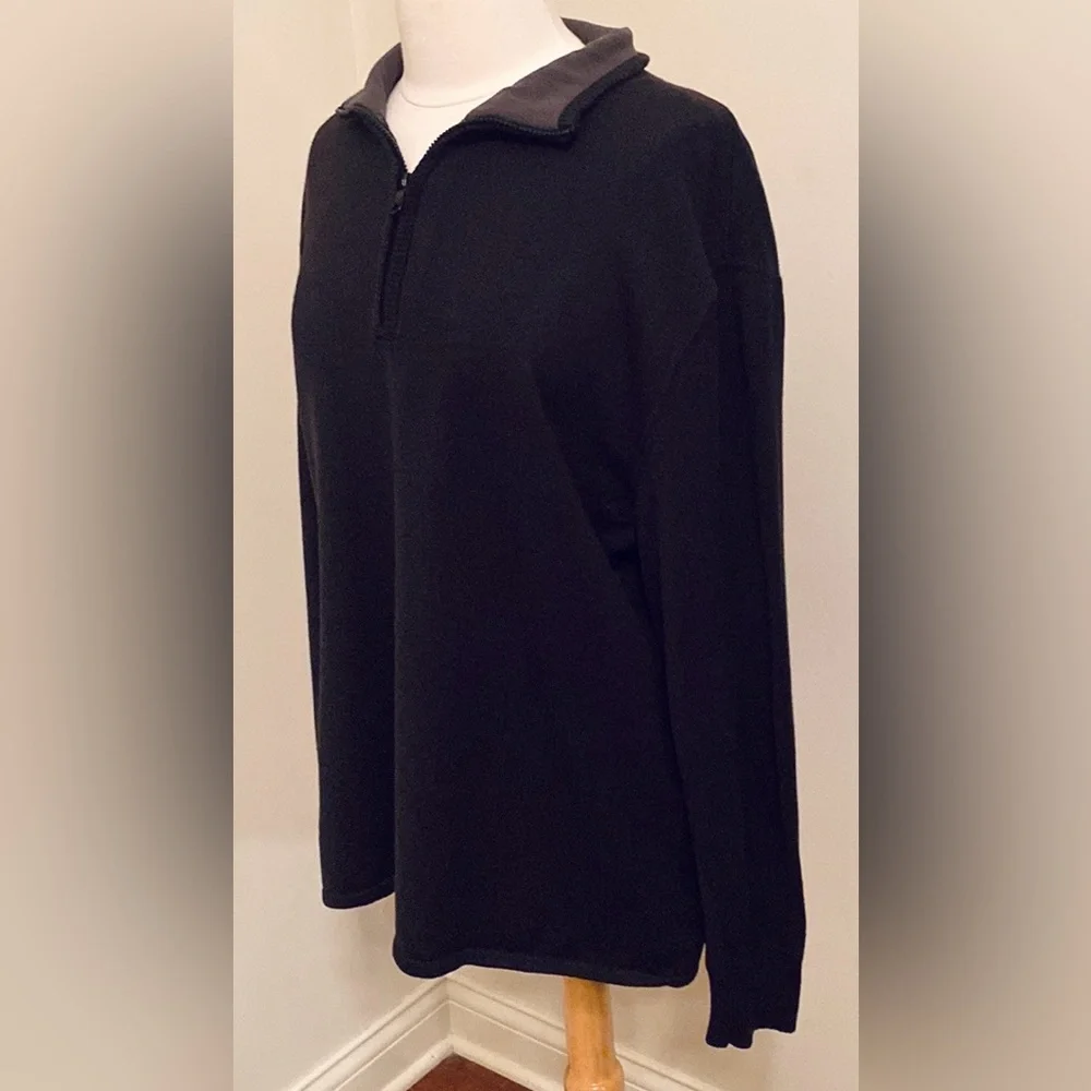 The North Face Men’s Black SZ L Gorpcore Cabin Wear Wool Blend Fleece Sweater
